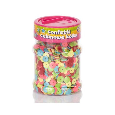 Cekiny Astra, Kółka Mix Fluo, 100g